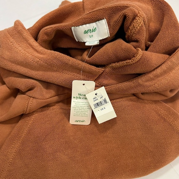 Aerie Orange Cropped Sweater with Relaxed Fit - Picture 10 of 11